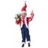 RAZ Wooly Jumper Christmas Elf - 40cm