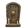 Outdoor Halloween Tombstone With 2 Candles - 124cm