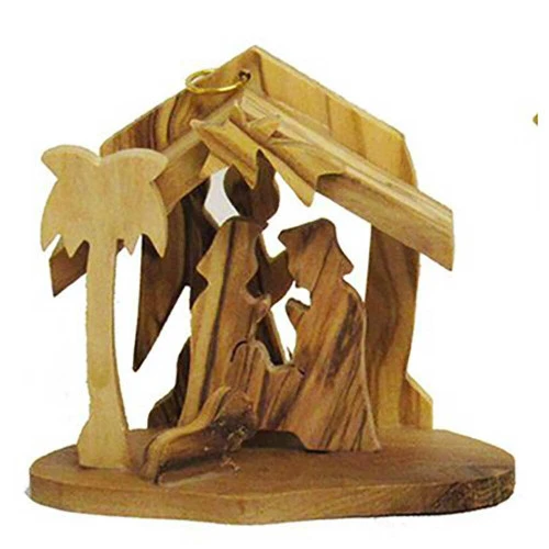 Kurt Adler Olive Wood Nativity Ornament (4 Designs) - 6.5cm - Image 5