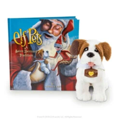 Elf On The Shelf Saint Bernard - An Elf Pets Tradition