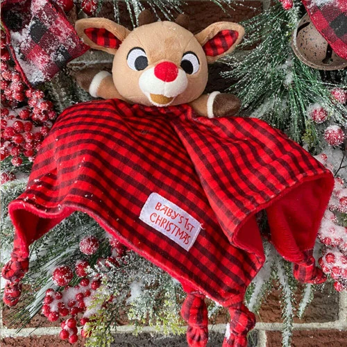 Rudolph Comfort Blanket - 30cm - Image 3