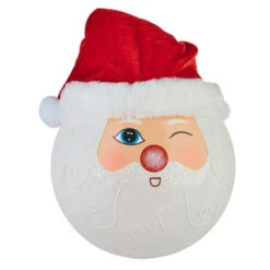 Winking Santa Ball Ornament - 30cm