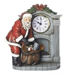 Santa Claus Traditional Clock - 20cm
