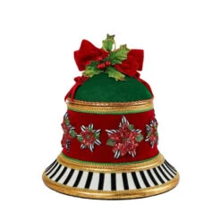 Katherines's Red Bell Candy Container (Merry And Bright) - 31.5cm