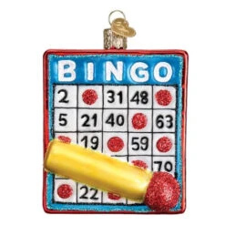 Bingo Glass Ornament - 9cm