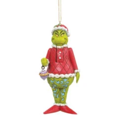 Dr Seuss The Grinch Nutcracker Hanging Ornament - 13cm