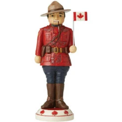Jim Shore Canadian Mountie Nutcracker Ornament - 12.5cm
