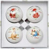 Barney Saves Christmas Bauble (Pack Of 4) - 8cm