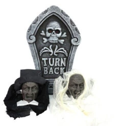 Flashing Tombstone With Bride & Groom