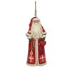 Santas Around The World Danish Hanging Santa Claus - 10cm