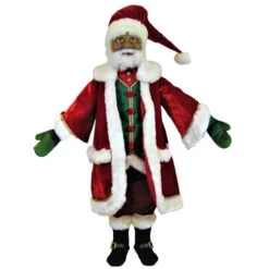 Katherines Collection Snow Day Santa Of Color Doll - 61cm