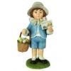 Vintage Easter Greeting Boy With Basket - 14cm
