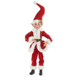 Christmas Elf In Santa Costume - 61cm