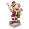Santa Mickey Mouse With Candy Canes By Jim Shore - 15.5cm