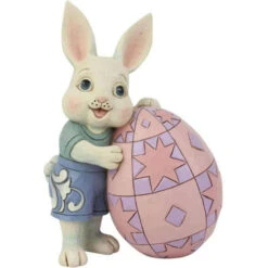Jim Shore Pint Sized Bunny Boy With Easter Egg - 15cm