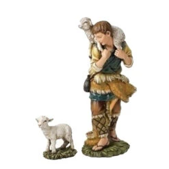 Nativity Shepherd And Sheep (Set Of 2) - 60cm