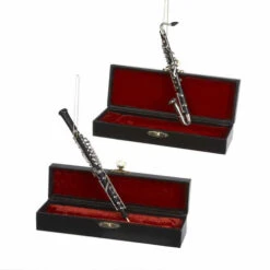 Kurt Adler Clarinet Or Oboe Ornament - 12cm