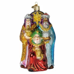 Three Wise Men Glass Ornament - 13cm