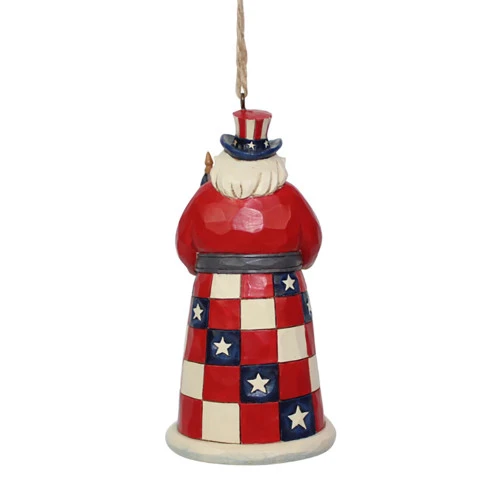 Santas Around The World American Hanging Santa Claus - 10cm - Image 2