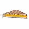 Grilled Cheese Sandwich Glass Ornament - 10cm