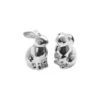 Pembroke Ceramic Silver Salt And Pepper Bunny - 6cm