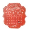 Red Metal Magnet Advent Calendar - 34cm