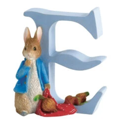 Beatrix Potter - Letter E Peter Rabbit Figurine - 7cm