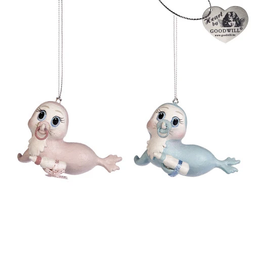 Goodwill Baby Seal Ornament - 9cm