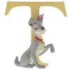 Disney Letter T - Tramp From Lady And The Tramp - 7cm