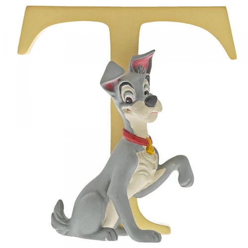 Disney Letter T - Tramp From Lady And The Tramp - 7cm