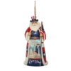 Santas Around The World American Hanging Santa Claus - 10cm