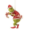 Dr Seuss Grinch Stealing Candy Canes Hanging Ornament - 12cm