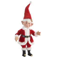 Red White Stumpy Christmas Elf - 45.5cm
