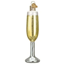 Champagne Flute Glass Ornament - 12.5cm