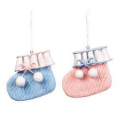 Goodwill Clay Baby Boot Pink And Blue - 9cm